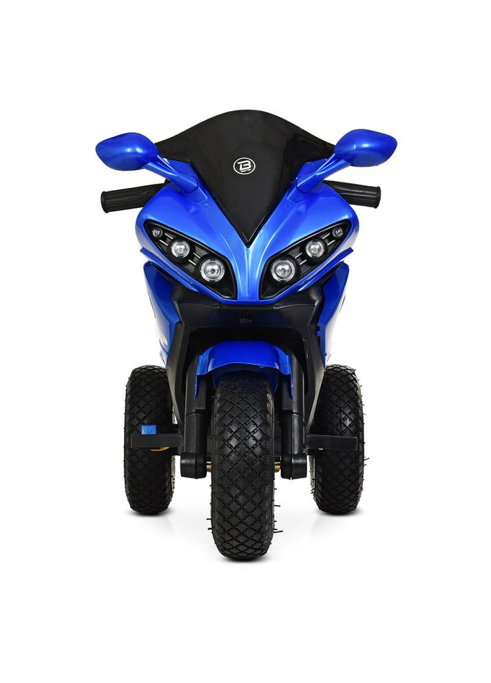 Детский электромотоцикл 2 двигателя 25W трехколесный синий (M4216AL-4) MFC (364112448)