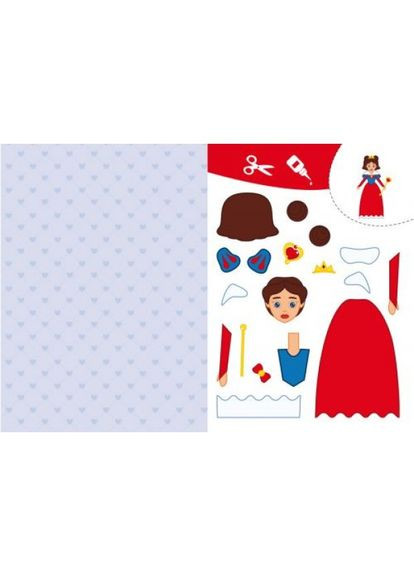 Книга "Вирізаємо та клеєм. Принцеси" (укр) Crystal Book (356459643)