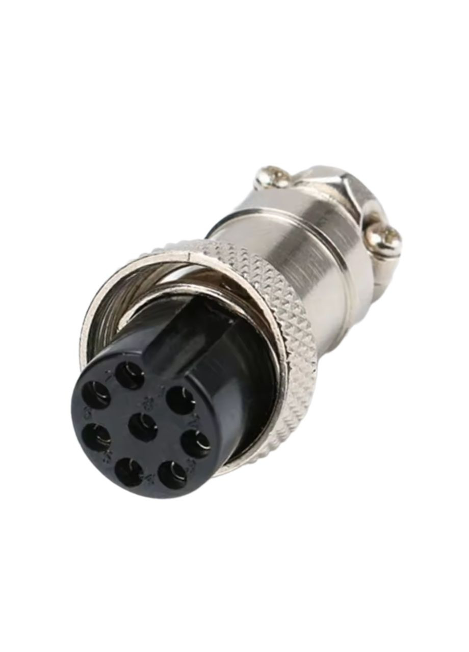 Роз'єм авіаційний зʼєднувальний GX16-16M-8A, 8 pin, розетка NanoConnect (299337817)