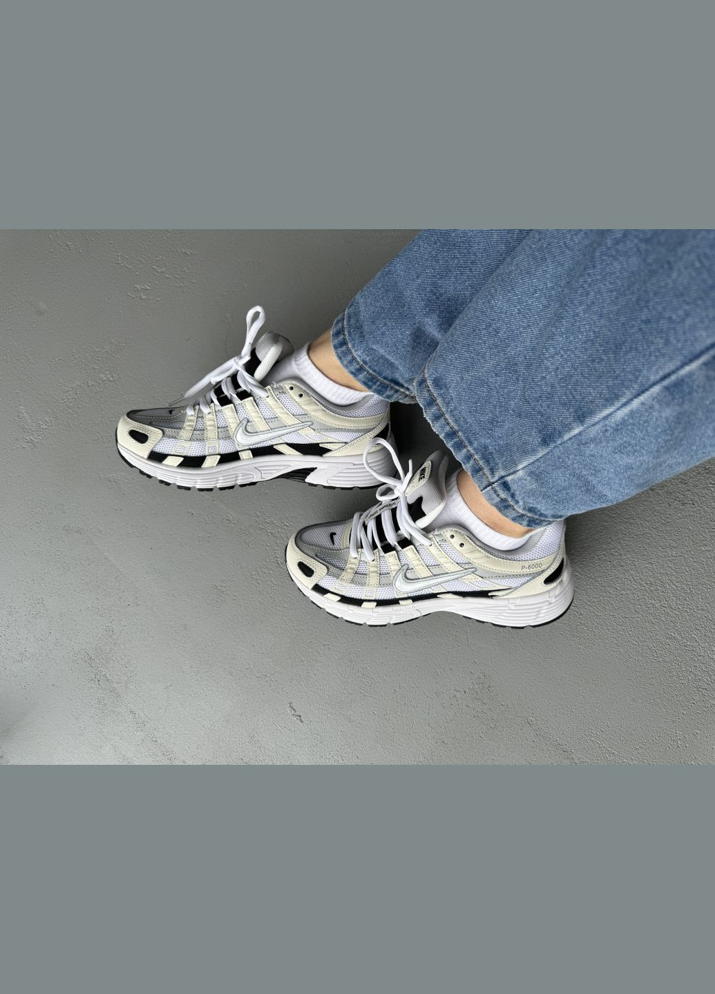 Серые демисезонные кроссовки мужские и женские nike p-6000 grey | найк п-6000 серые No Brand