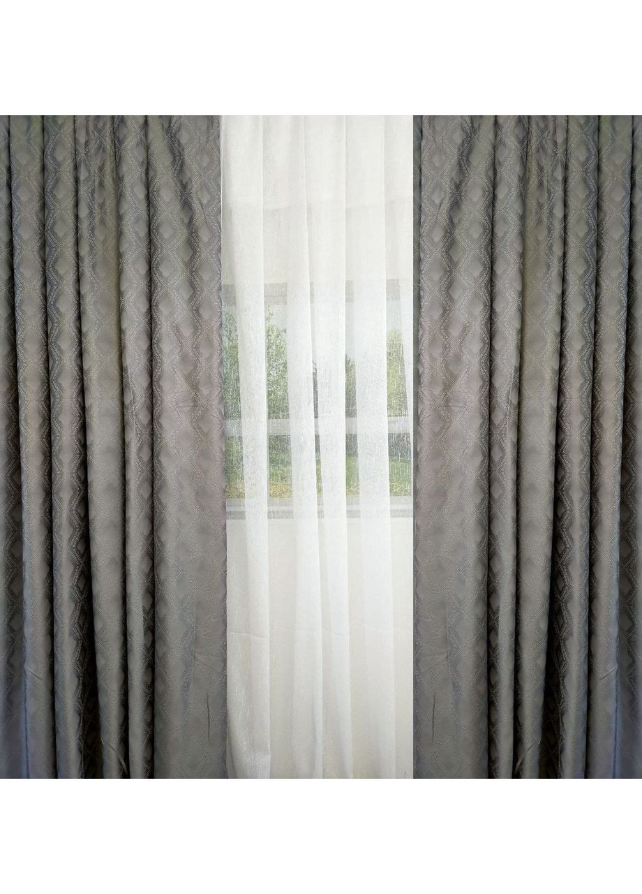 Комплект Штор з малюнком "Ромб" 100х270 No Brand (353828889)