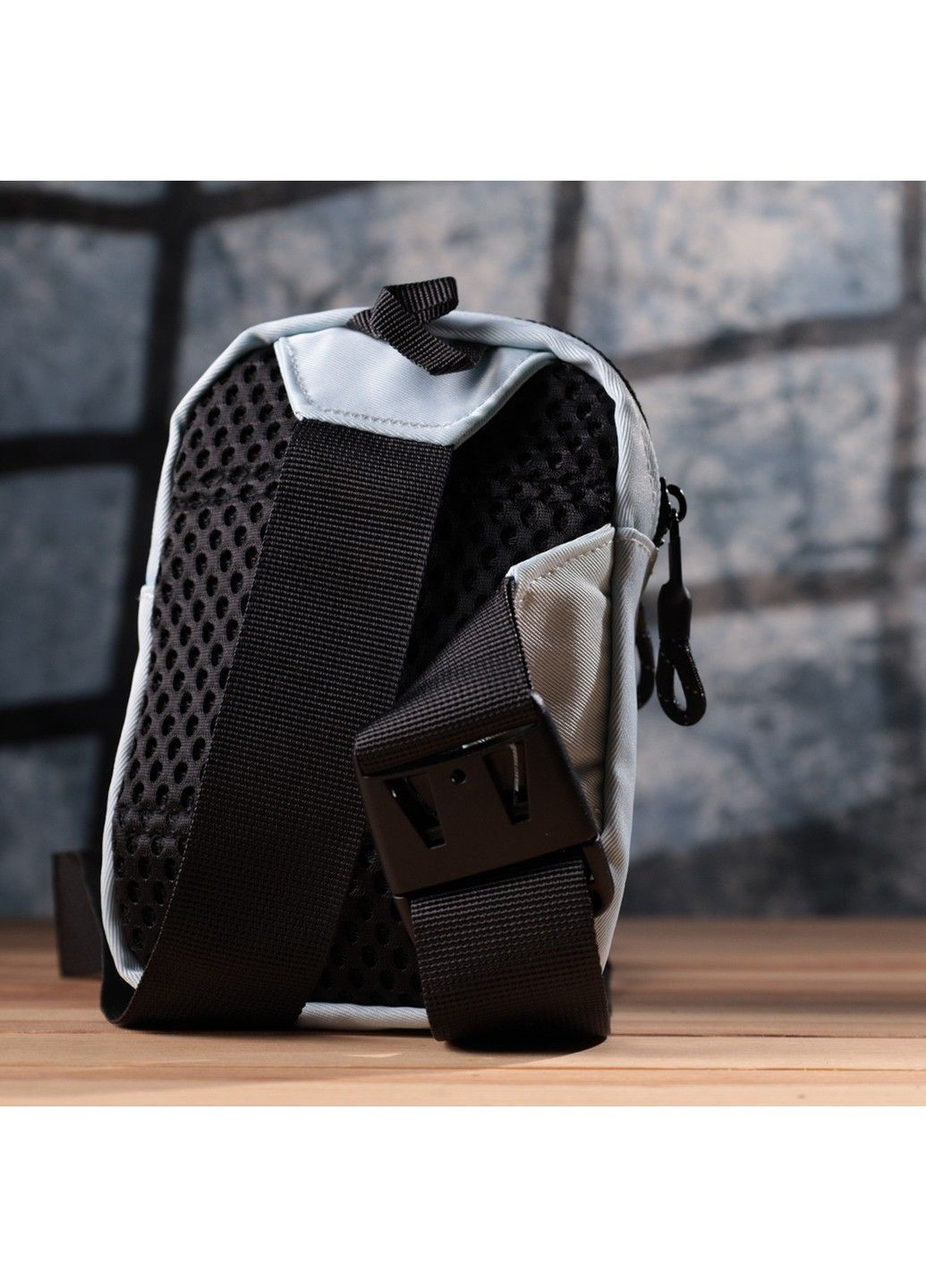 Практична слінг сумка для подорожей із якісного текстилю 22868 Блакитний Vintage (318823558)