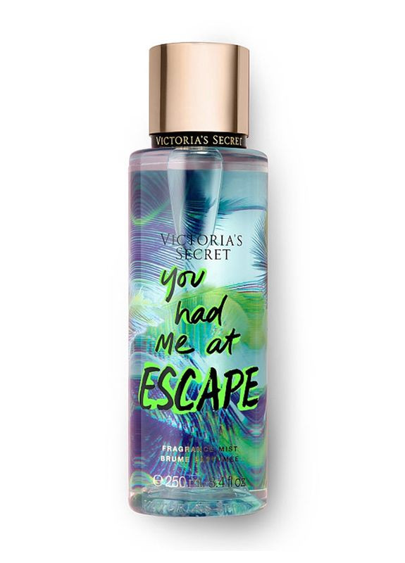Парфюмированный спрей для тела You Had Me At Escape Fragrance Mist 250 ml Victoria's Secret (279363922)