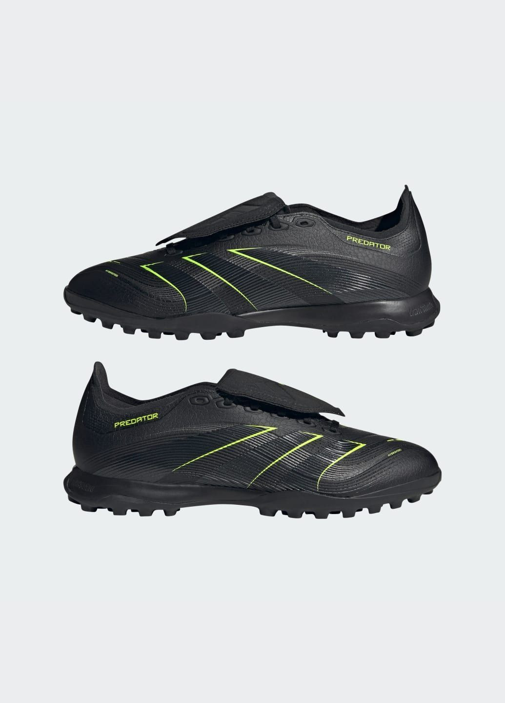 Черные летние бутсы predator league fold-over tongue turf adidas