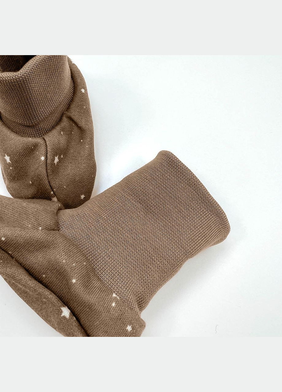 Кофейные носочки - пинетки для новорожденных mocco Tunes