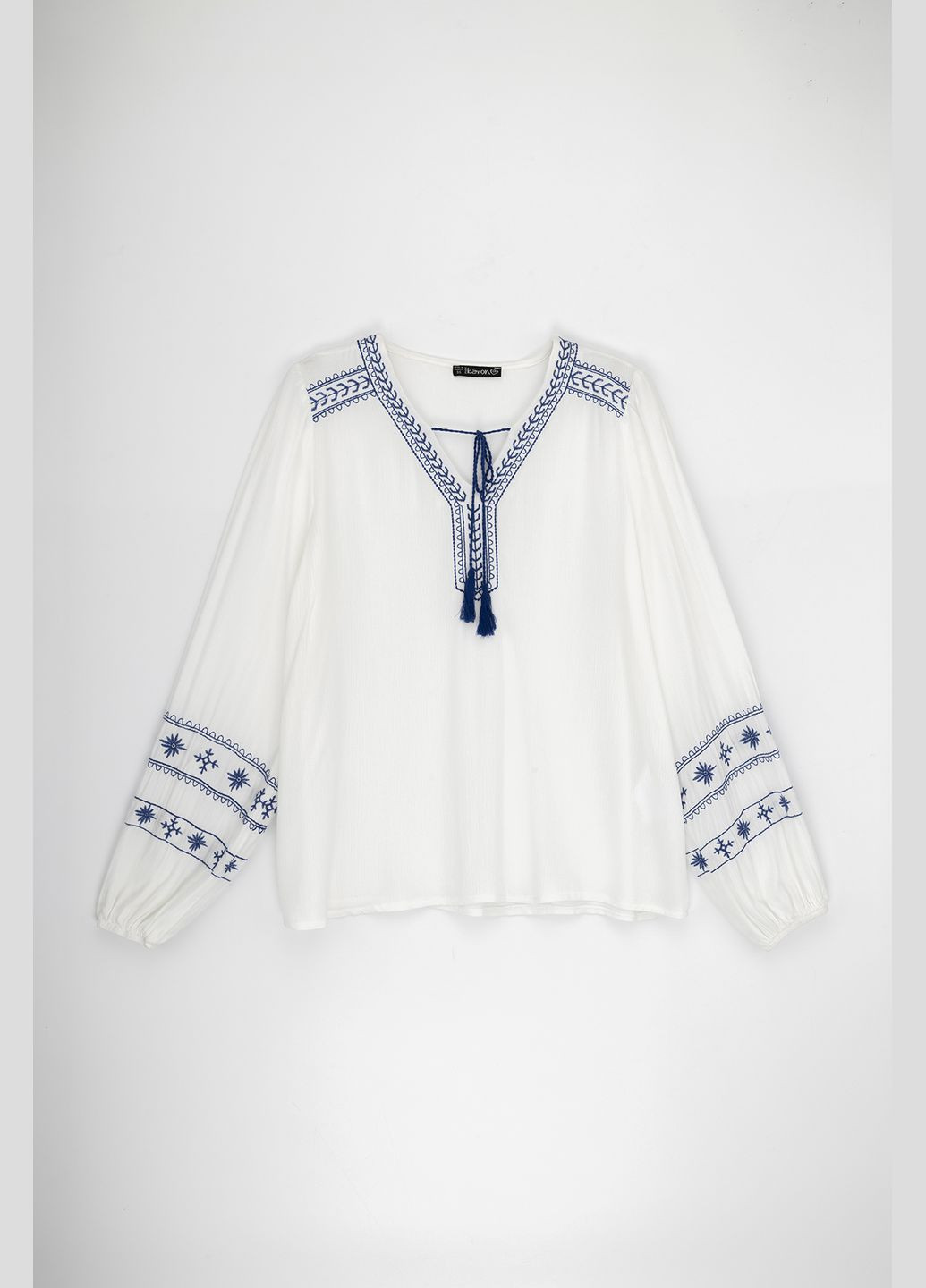 Белая рубашка женская вышиванка 33018 Park Karon хлопок (315994321)