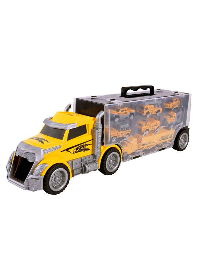 Дитячий трейлер з машинками LH638, 6 машинок Bambi (364543577)