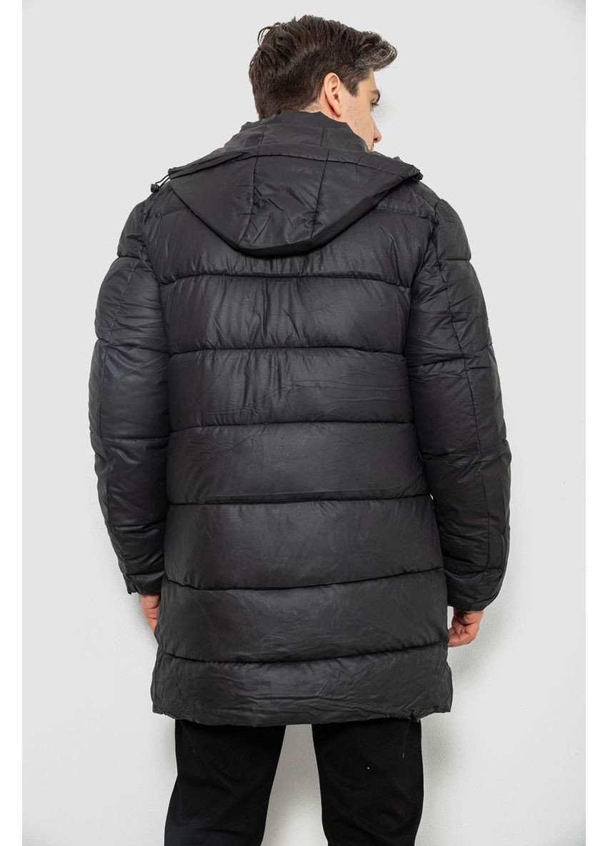 Чорна демісезонна куртка чоловіча зимова подовжена Sport Line