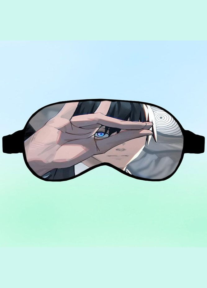 Маска для сна Аниме Человек бензопила #099021 черный No Brand (315046736)