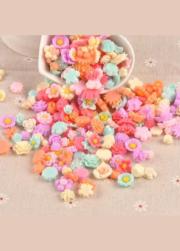 Набір для манікюру з 20 штук, різні види квітів - Аксесуари для манікюру Liresmina Jewelry (315478892)