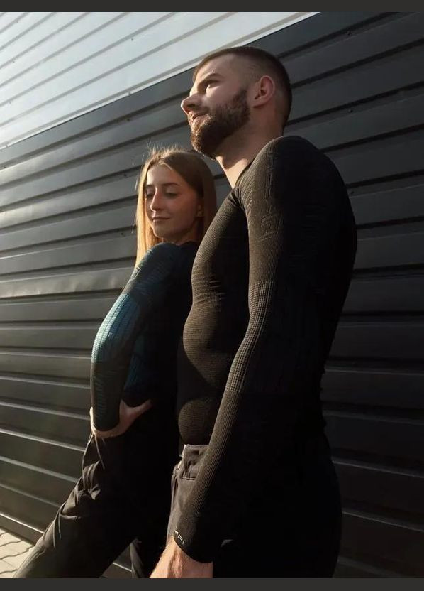 Термофутболка з довгим рукавом чоловіча Xperience, Military Black, Accapi (334669767)