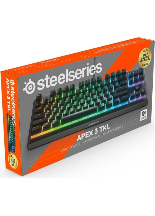 Клавіатура ігрова механічна Apex 3 TKL UA SteelSeries (314930714)