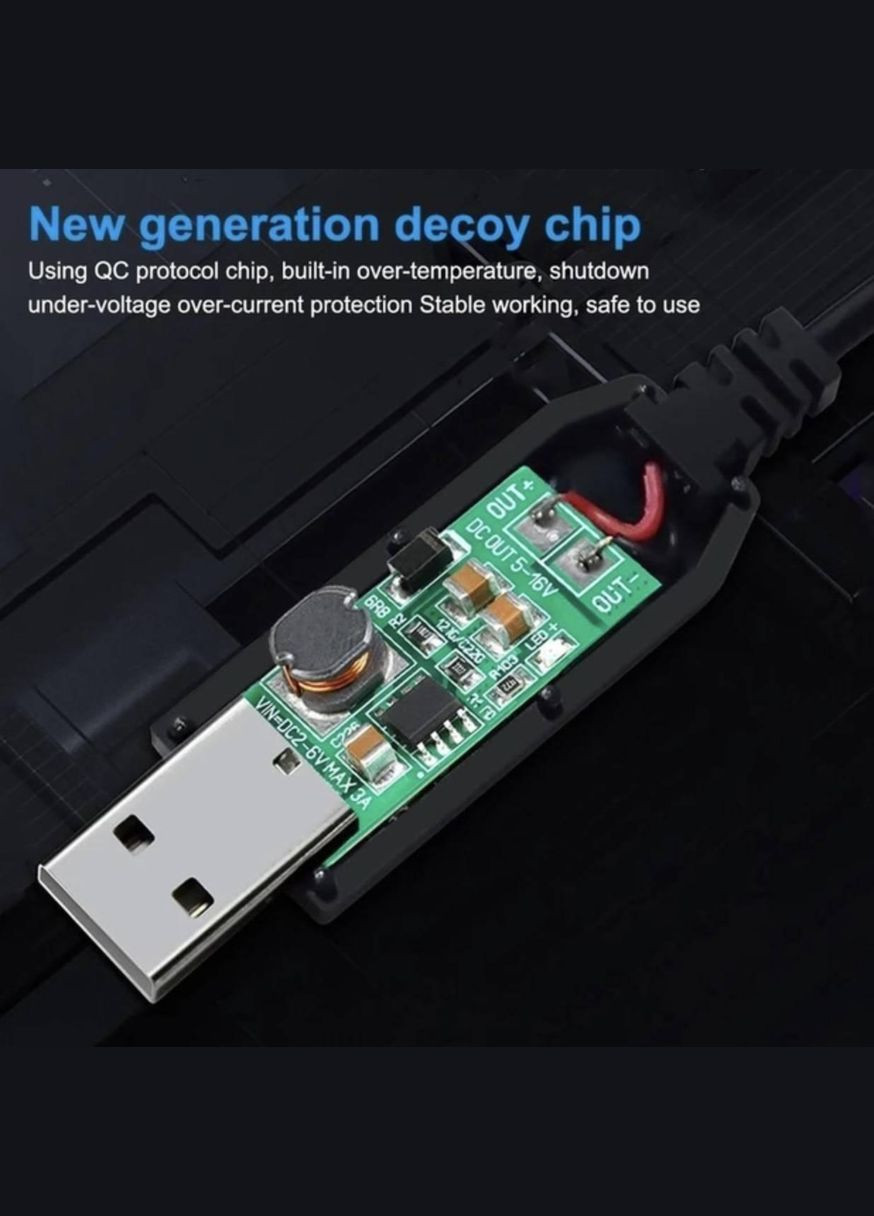 Кабель для роутера USB DC питания от Power Bank с трансформатором 12V с переходником 5.5 – 3.5 мм Fonken (317297285)