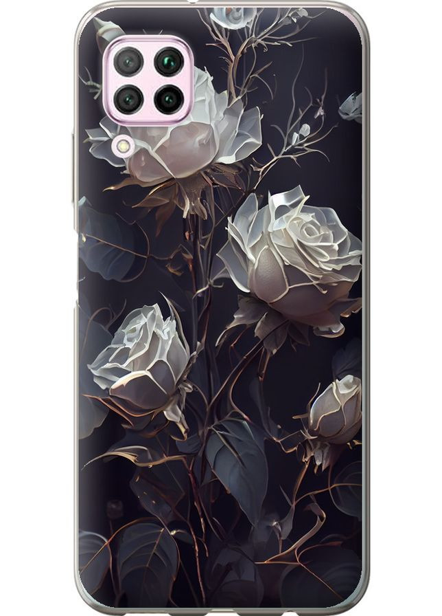 Силиконовый чехол 'Розы 2' для Endorphone Huawei P40 Lite (258181560)