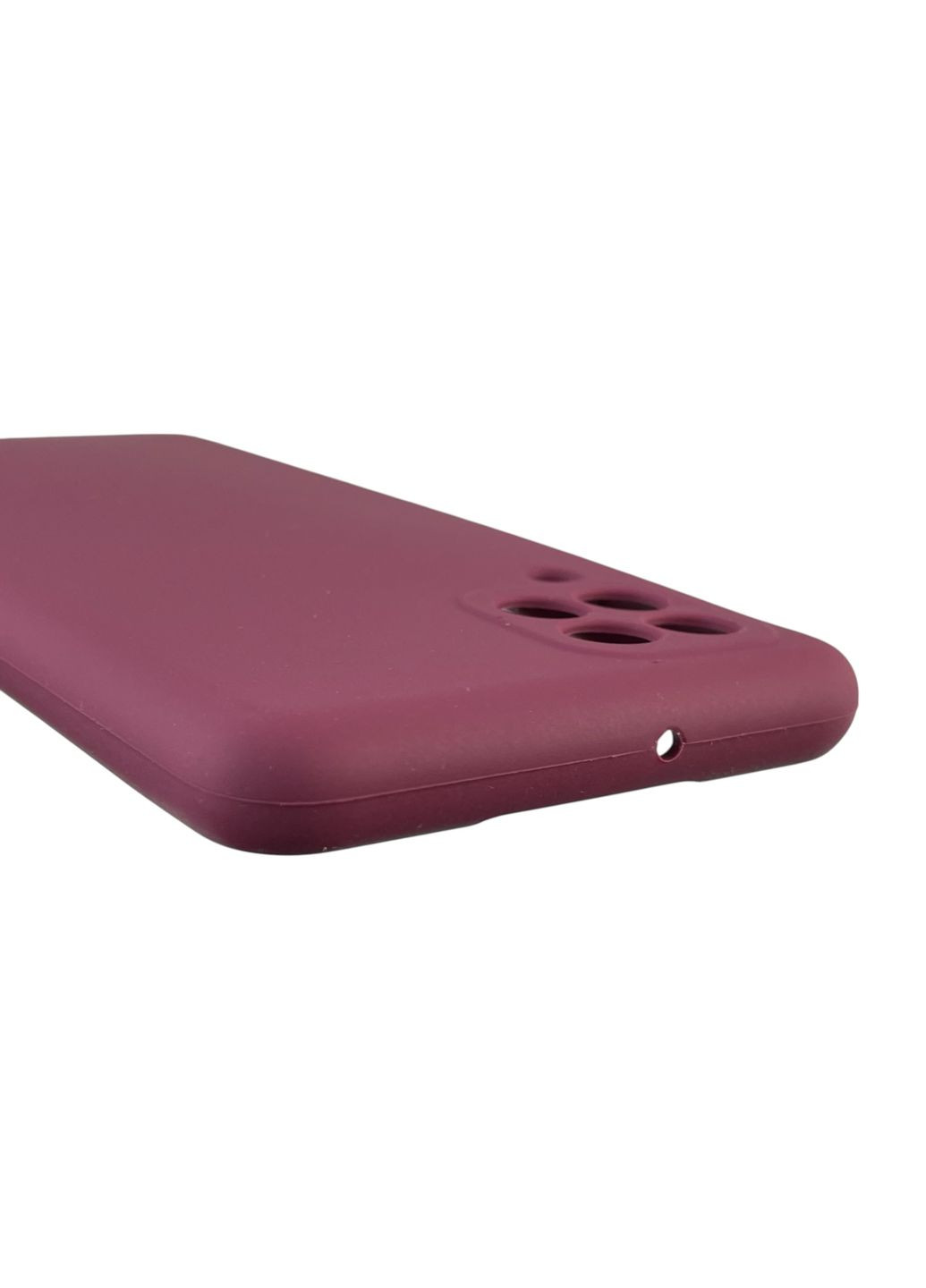 Чехол для Galaxy M32 4G (SM-M325F) силиконовый с микрофиброй нескользящий на самсунг м32 4г бордовый Samsung (366386116)