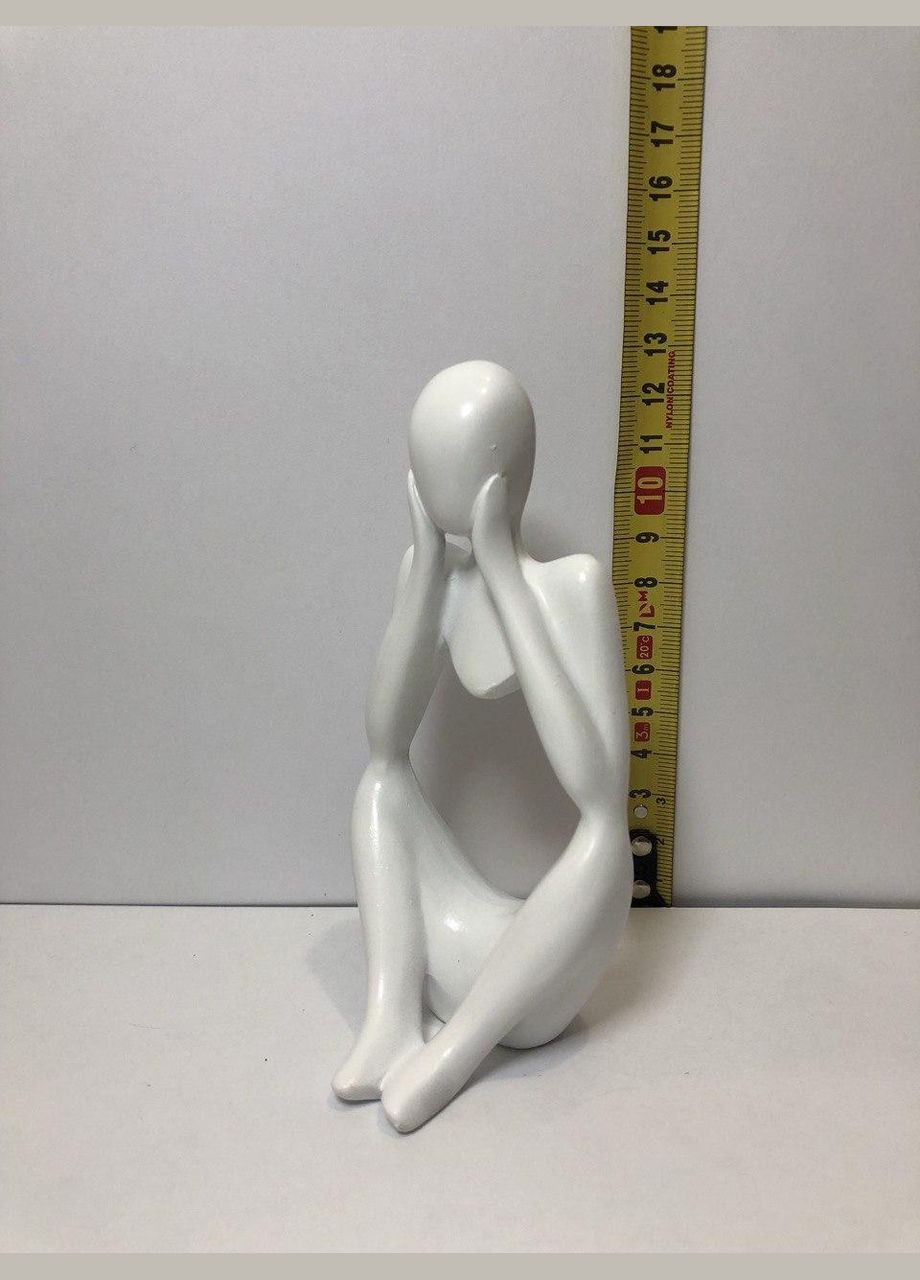 Минималистичная абстрактная статуэтка из канифоля белого цвета No Brand (278654751)
