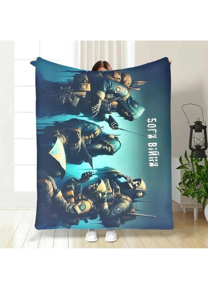 Плед 3D "Боги войны" 3516_B 16158 135х160 см FlexDress (335978099)