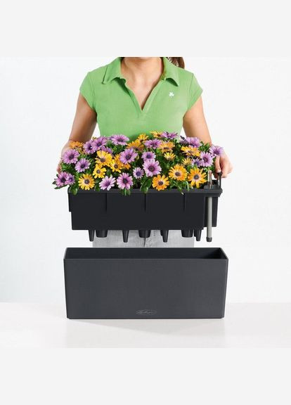 Розумний вазон Balconera Color 50 8 л сірий 15673 Lechuza (316627683)