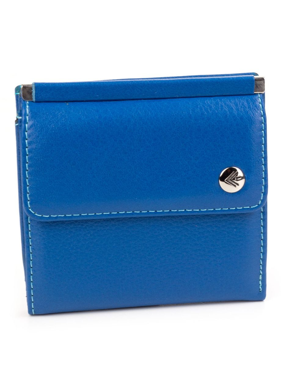 Маленький женский кошелек 206812-15 кожаный синий Eminsa (261481770)