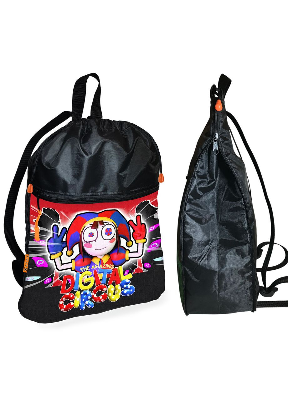 Шкільний рюкзак дитячий Цифровий Цирк + Сумка для взуття спортивної форми рюкзак-мішок хлопчикові (2196) No Brand (332566096)