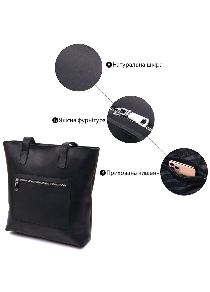 Винтажная кожаная женская сумка 16347 Shvigel (329149799)