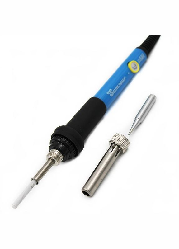 Електричний паяльник з регулятором температури з наконечниками 5 шт., 60 Вт 220 В синій, Sumsour JCD (300584576)