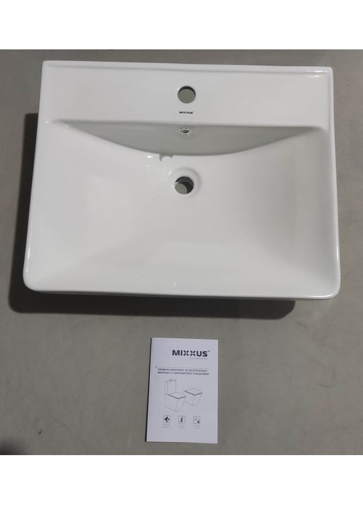 Раковина мебельная PREMIUM STYLE-1501 600х480х190mm с отверстием под смеситель и переливом (MP6498) Mixxus (319667702)