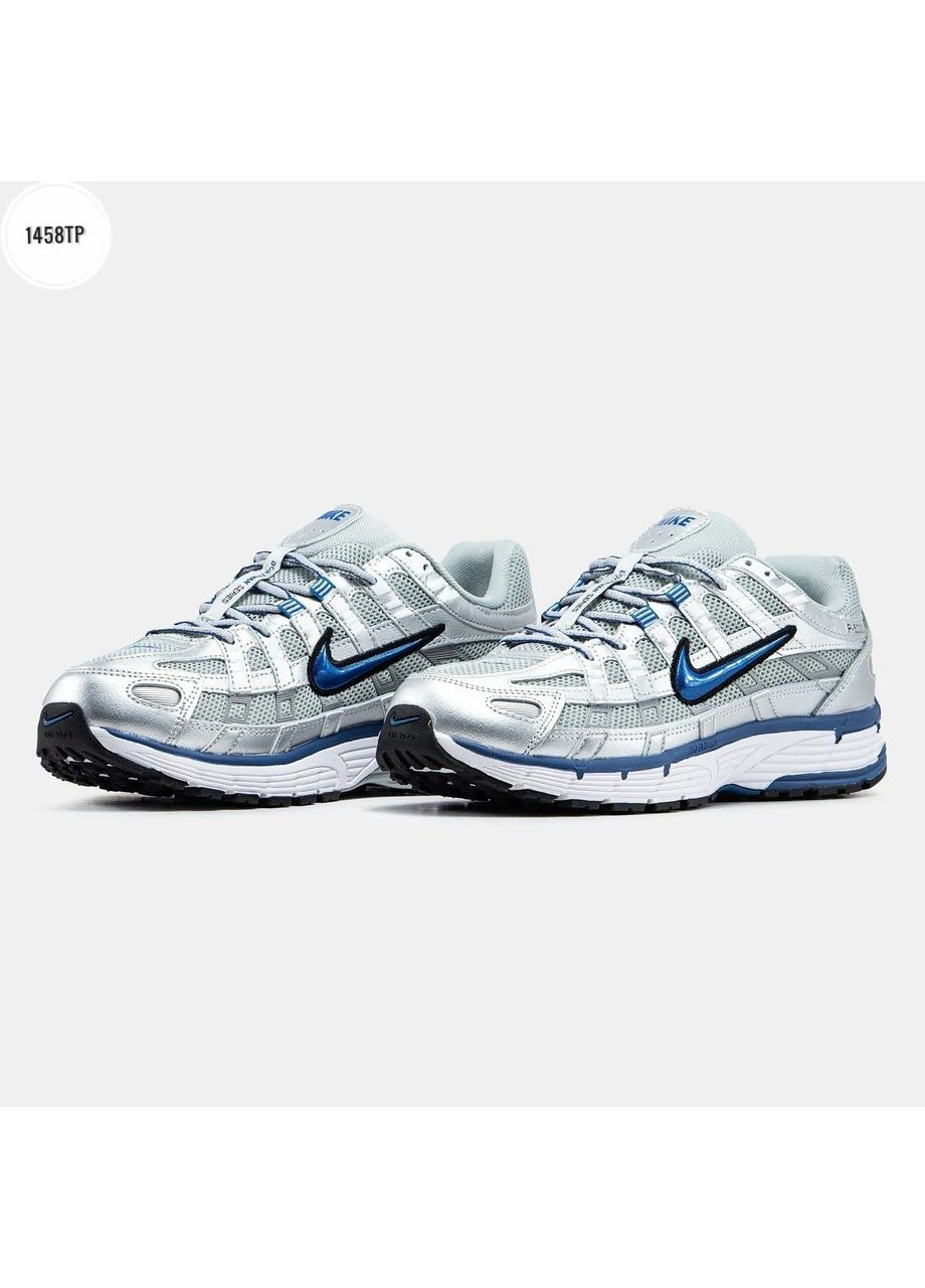 Синие демисезонные кроссовки мужские nike p-6000 platinum laser blue найк п-6000 синие No Brand