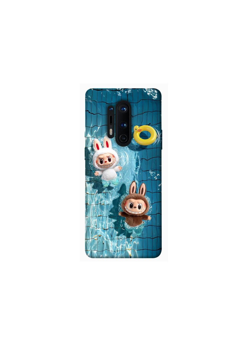 Чохол на OnePlus 8 Pro Labubu in the pool Frontalka (354181865)