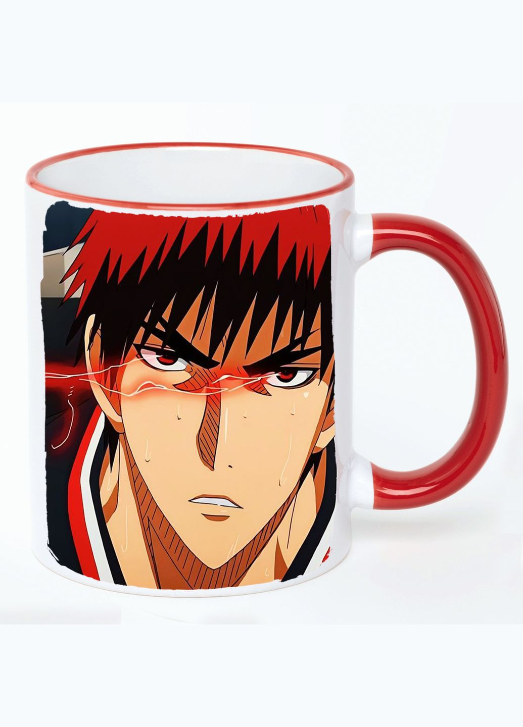 Чашка Баскетбол курок Аніме #015 (кухоль, кухоль) Біла з Червоною ручкою 330 мл No Brand (322716772)