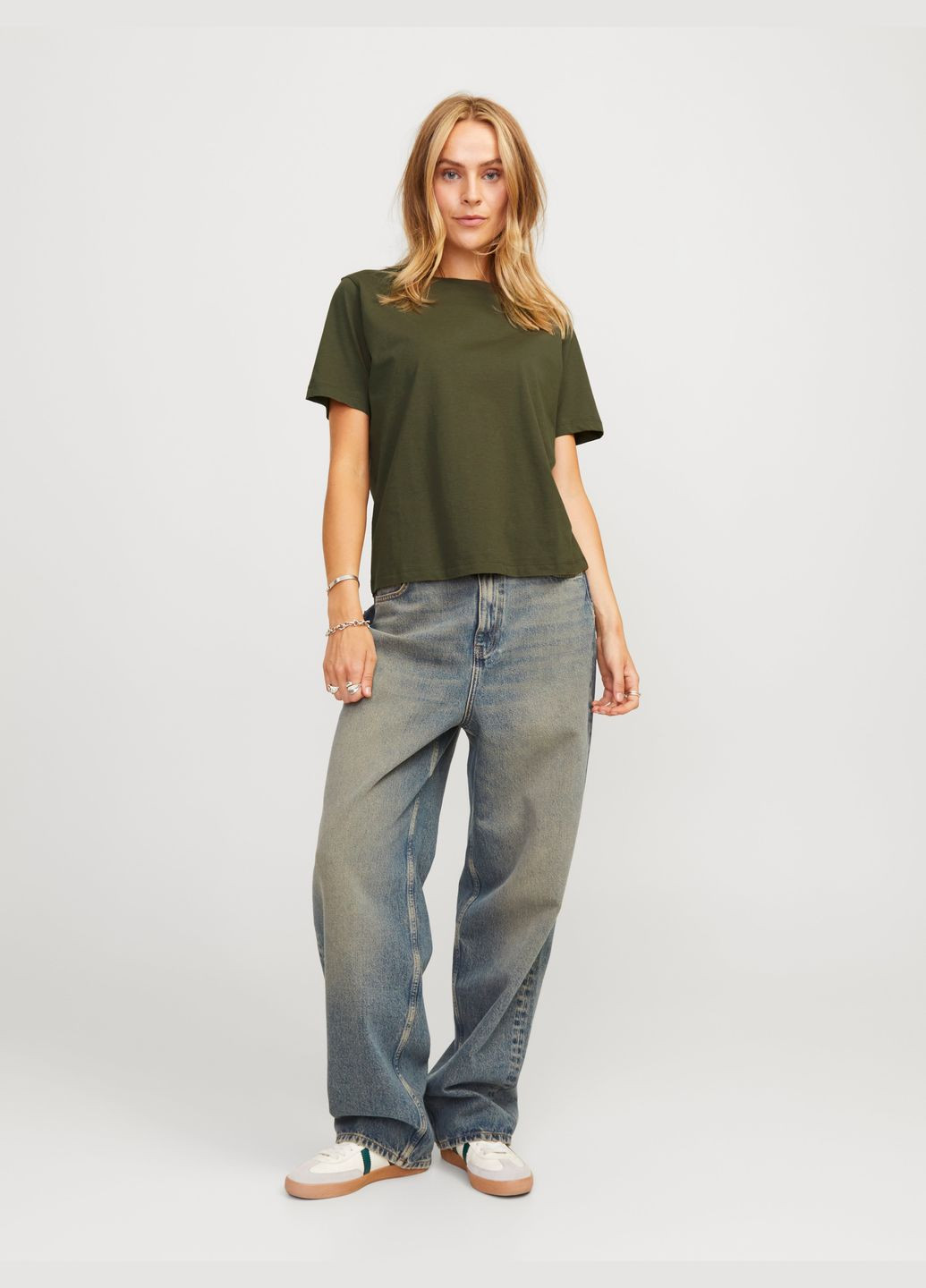 Футболка basic,болотний,JJXX Jack & Jones - (301441370)