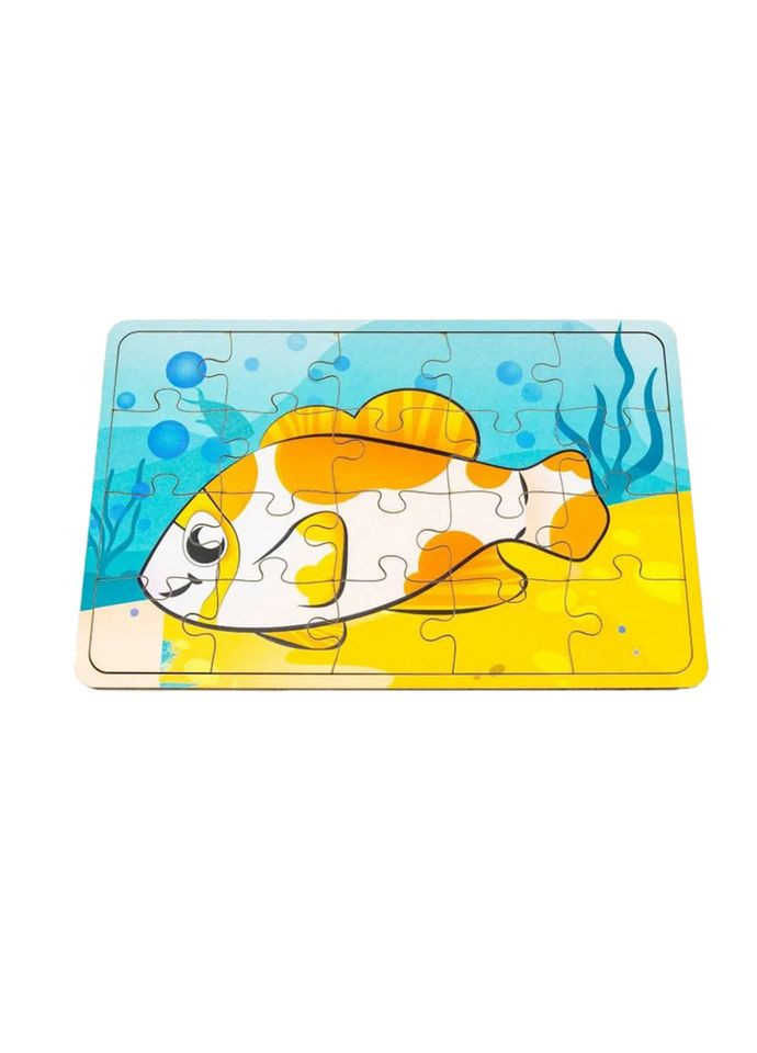 Детский деревянный пазл Золотая рыбка Арт-10026, 20 элементов PuzzleOK (330253463)