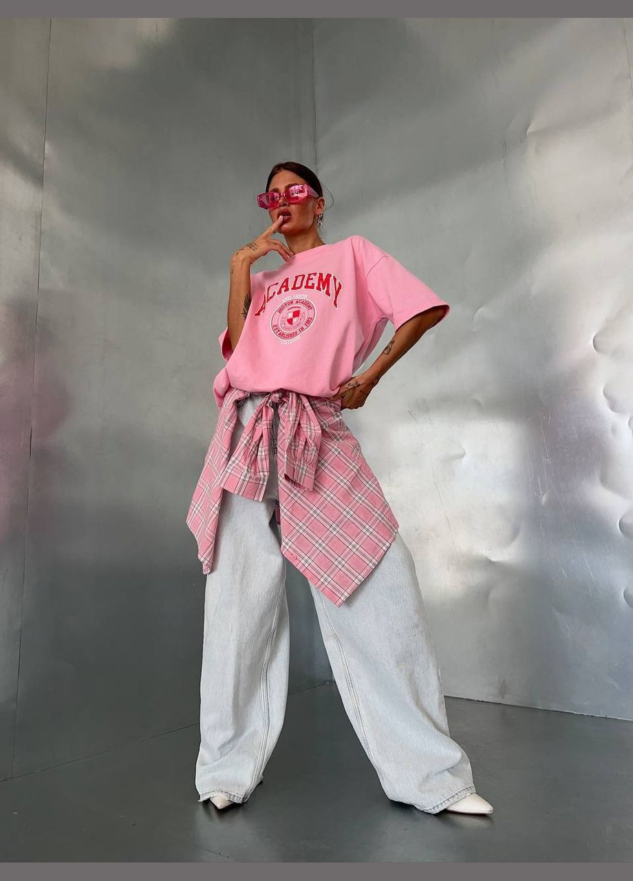 Футболка жіноча оверсайз з принтом Adelante - (319352659)