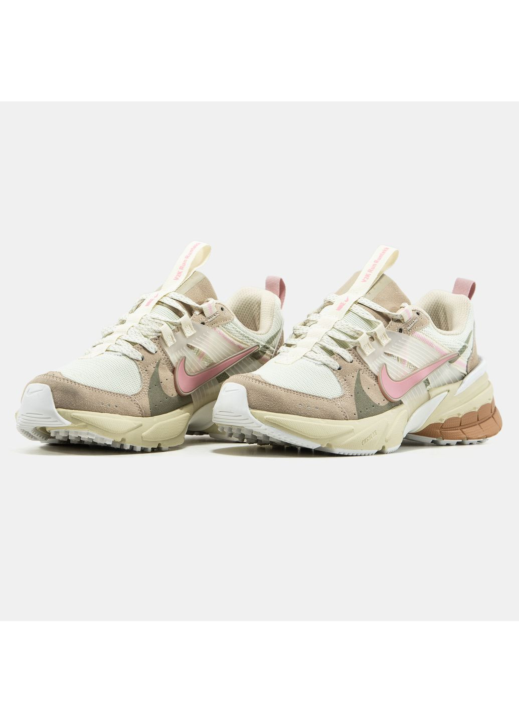 Кросівки жіночі Nike V2K Runtekk Beige Pink | Найк В2К Рантекк бежеві No Brand бежеві демісезони (365704741)