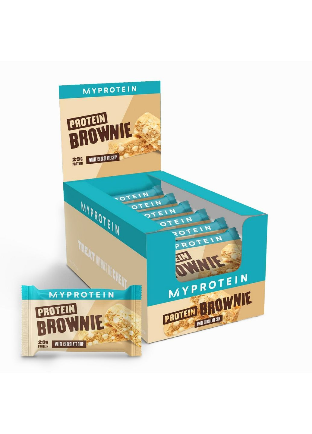 Заменитель питания Protein Brownie, 12*75 грамм Белый шоколад My Protein (293340430)