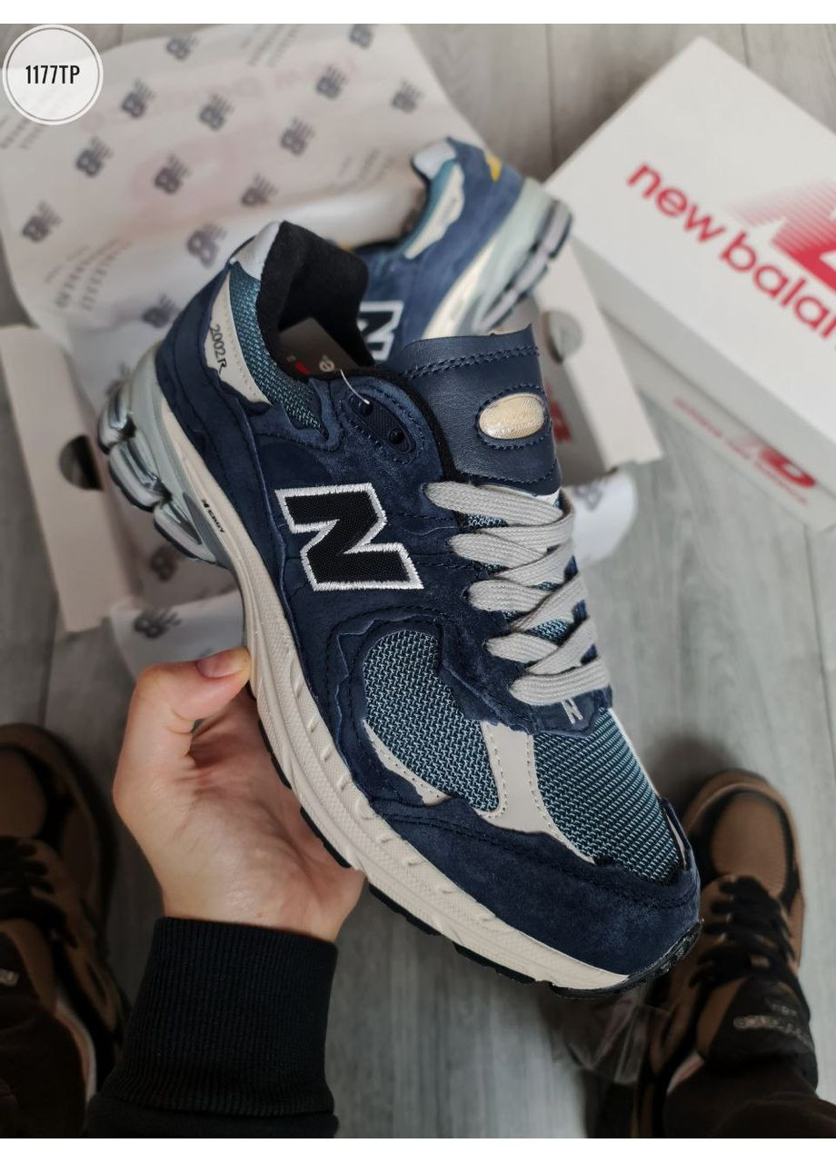 Комбіновані Осінні кросівки чоловічі new balance 2002r protection pack dark navy нью беланс 2002r No Brand