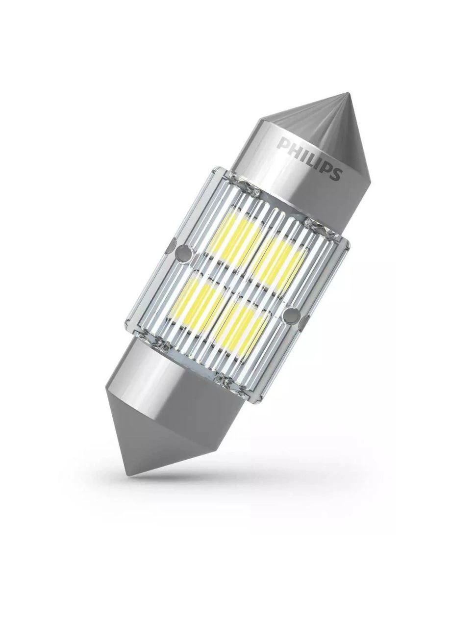 Світлодіодна лампа 11860CU31B1 C5W LED Ultinon Pro3100 Festoon 12V SV8.5 WHITE 30mm Philips (394192276)