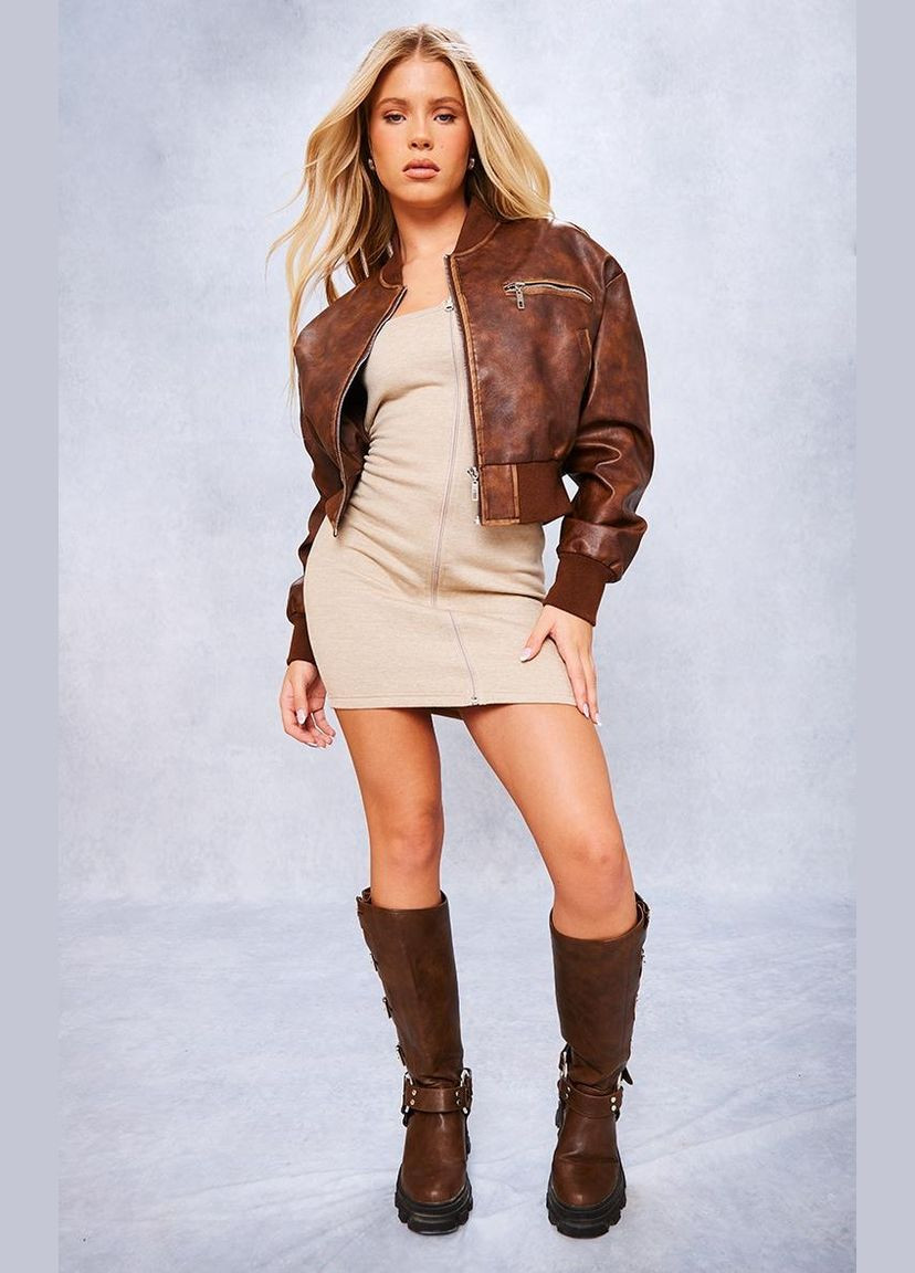 Коричнева сукня PrettyLittleThing