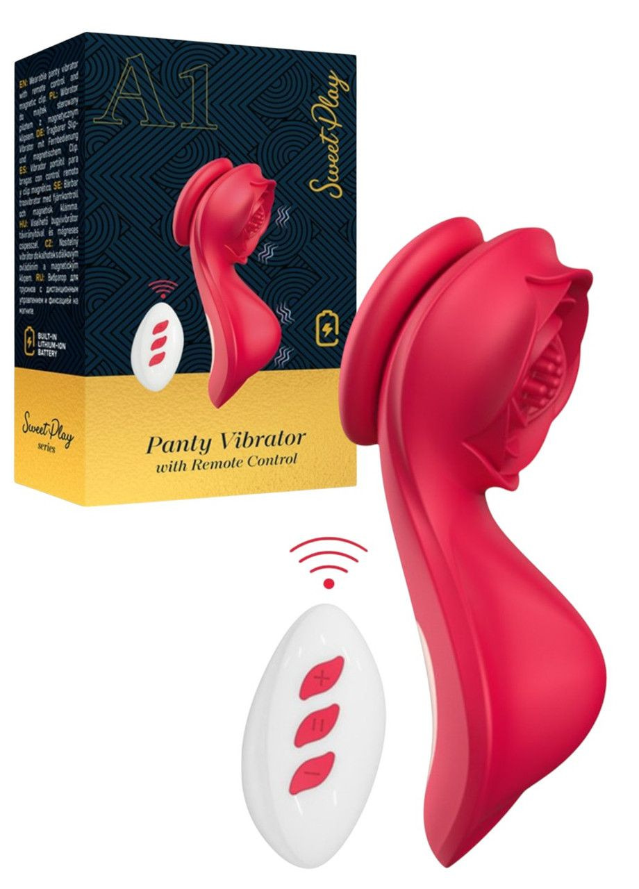 Клиторальный вибростимулятор с пультом и креплениям к трусикам Sweet Play "A1" Erospace No Brand (307151746)