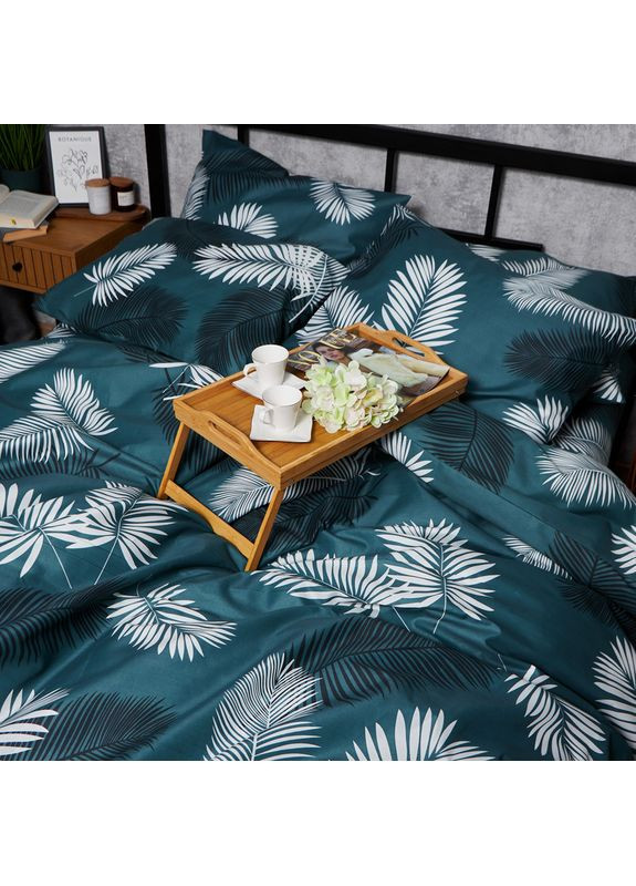 Комплект постільної білизни Микросатин Premium «» King Size 220x240 наволочки 2х40х60 (MS-820007840) Moon&Star Green Oasis (356115700)