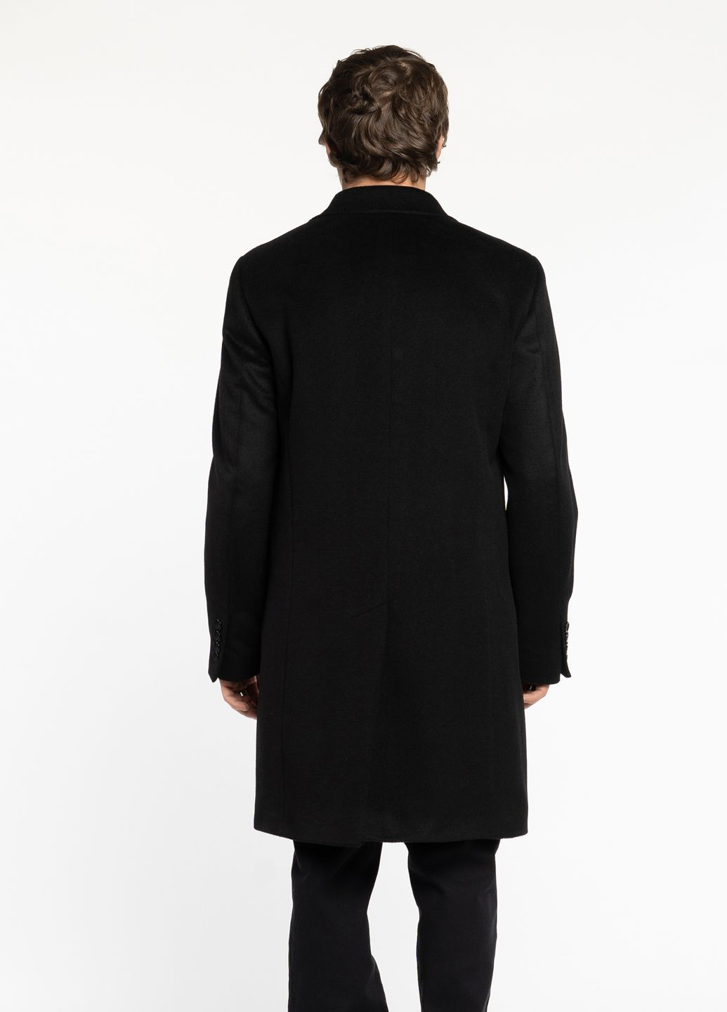 Черное зимнее Пальто мужское черное Arber