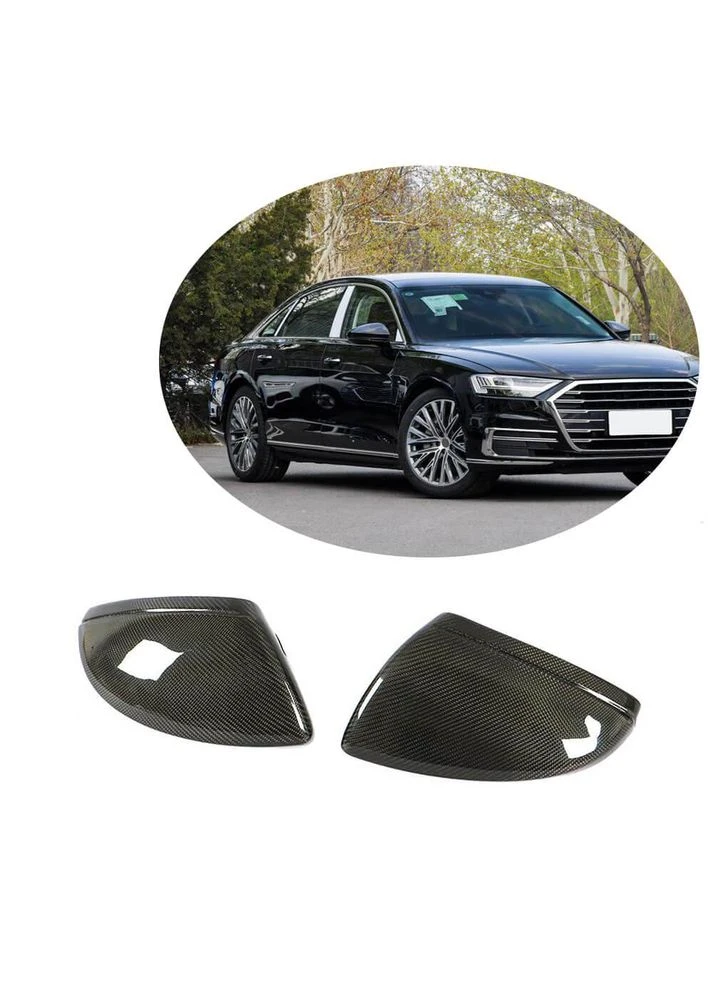 Кришки дзеркал V1 (Карбон) для Ауди A6 C8 2018- рр Audi (389061385)