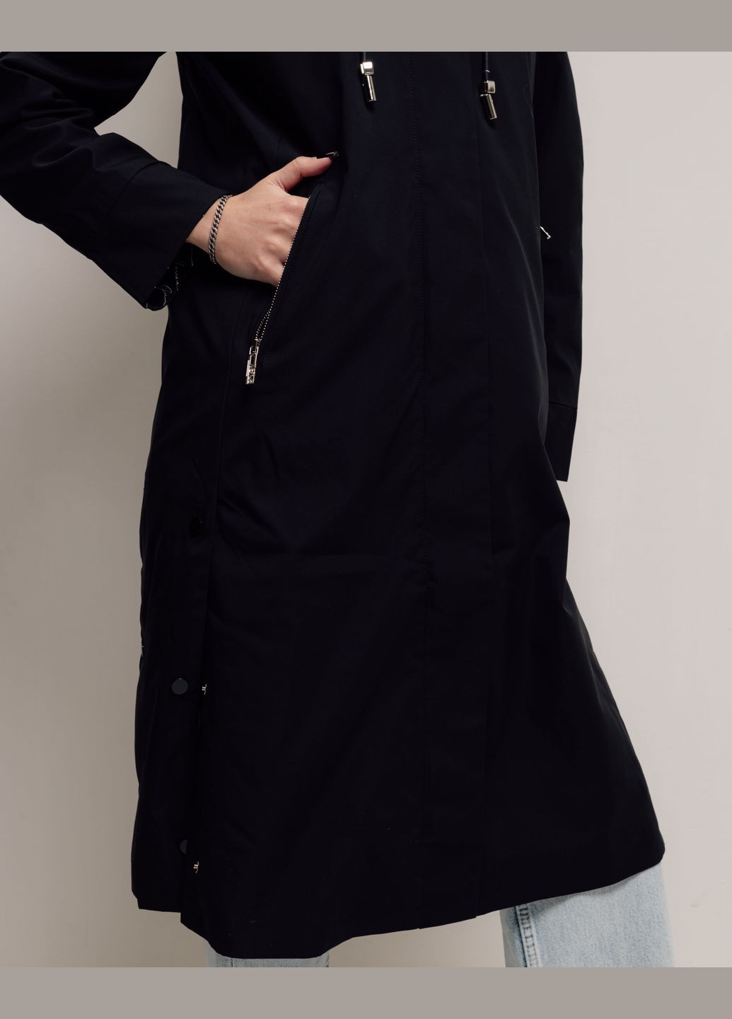 Черное демисезонное Тренч женский Snow Owl