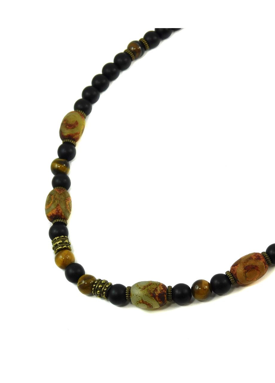 Ожерелье "Амулет Тора" Агат, Шунгит имитация, Тигровый глаз Fursa fashion (322314958)