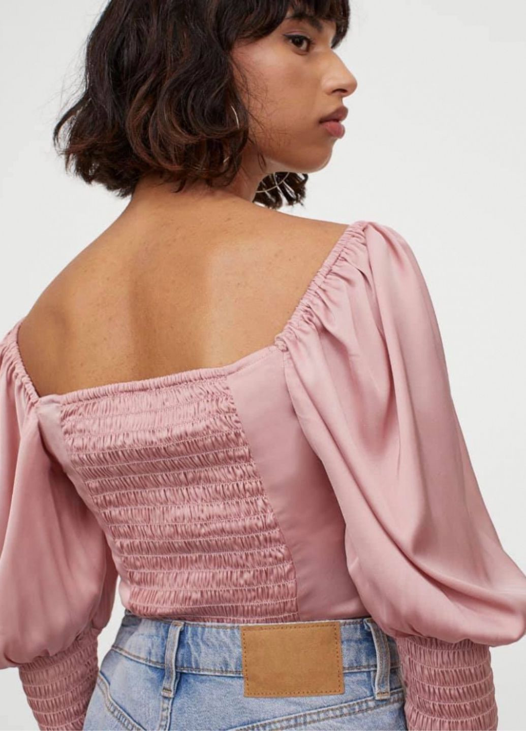 Блуза з рукавами-буфами H&M (360130763)