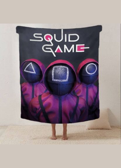 Плед 3D Гра в кальмара SQUID GAME 12298 135х160 см FlexDress (364755369)