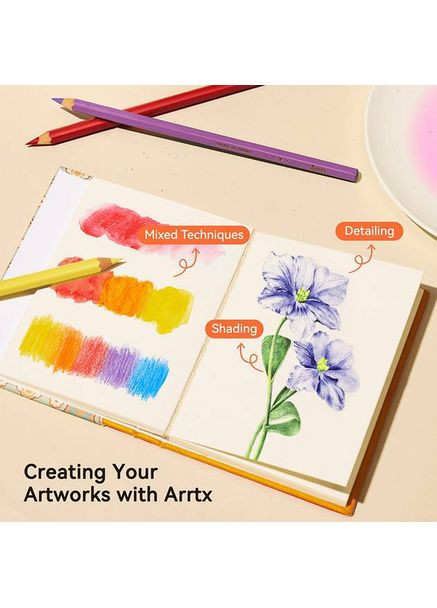 Набір акварельних олівців ACP-003-3872 72шт (LC304158) Arrtx (348058259)