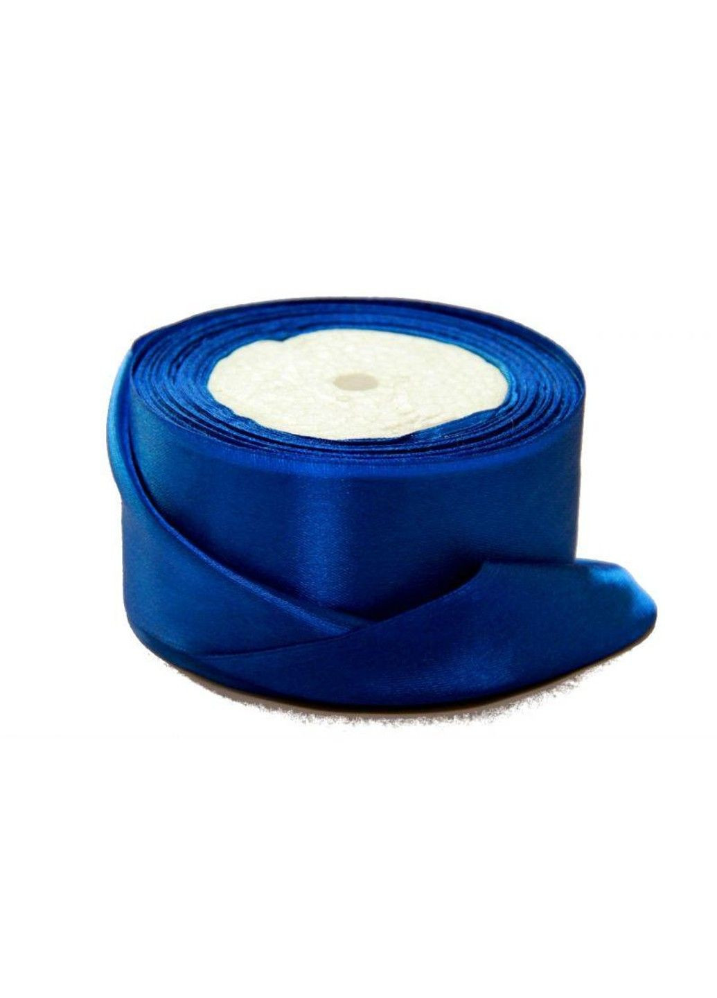 Лента атласная синий 5 см, 23 м декоративная лента шитье декор одежды и домашнего бобина No Brand (334343230)
