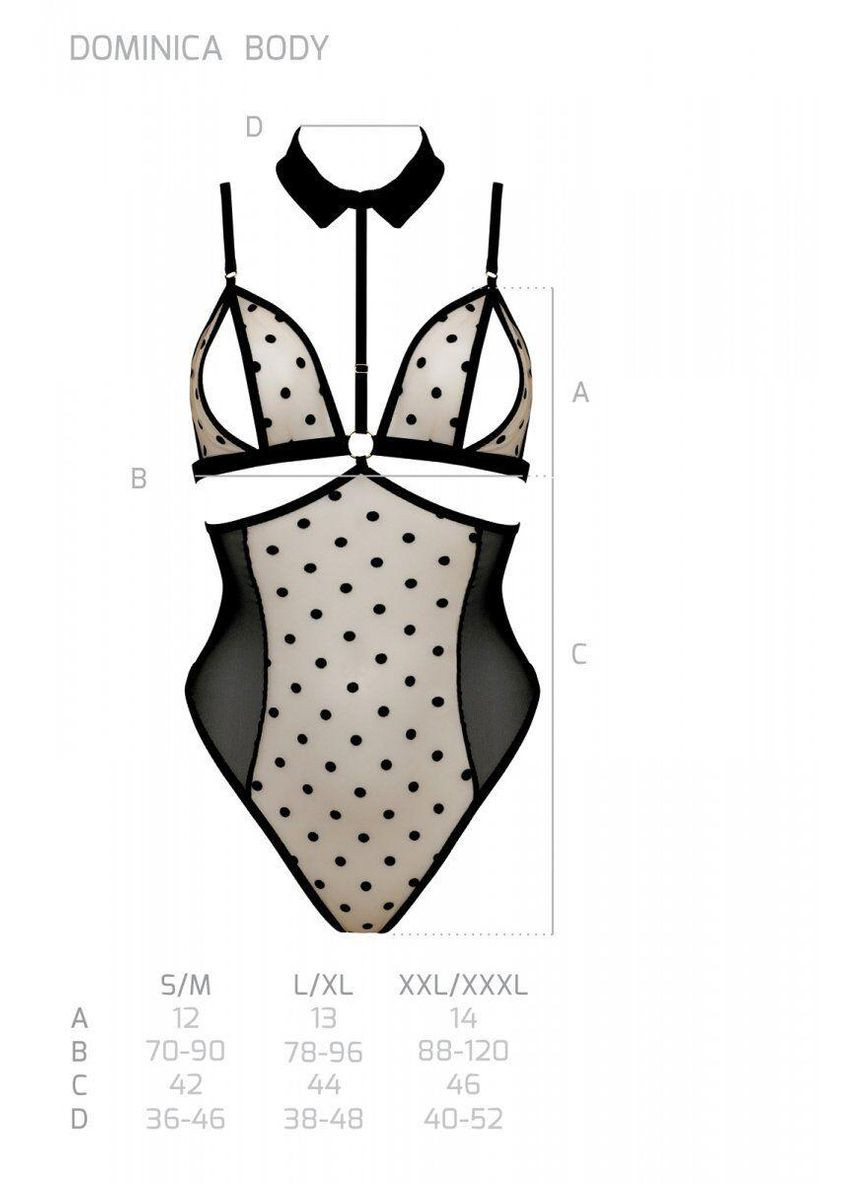 Боди DOMINICA BODY black L/XL - Passion (303880638)