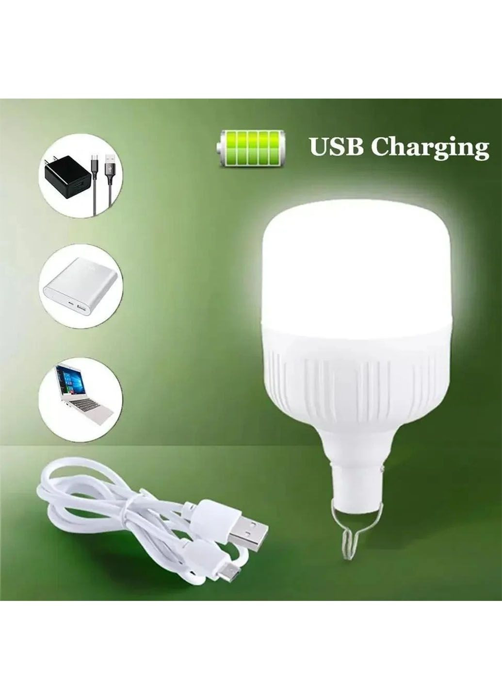 Лампа акумуляторна для кемпинга BL HY-701 на гачку з зарядкою Micro USB 10W Solar (315857333)